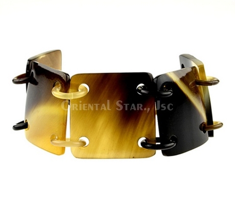 Buffalo horn bangle bracelet