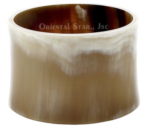 Brown horn bangle bracelet