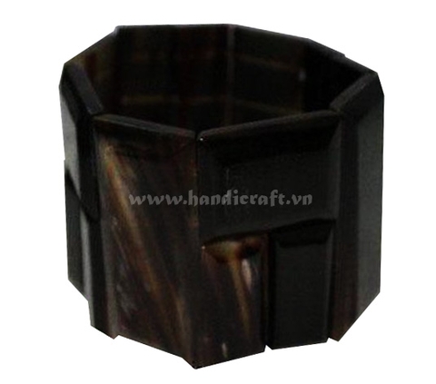 Black horn bangle bracelet