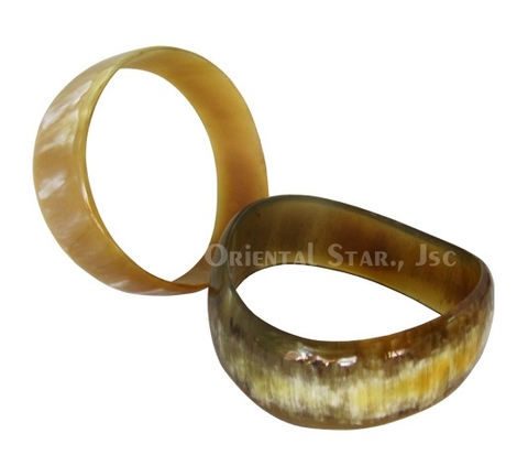 Natural horn bangle bracelet
