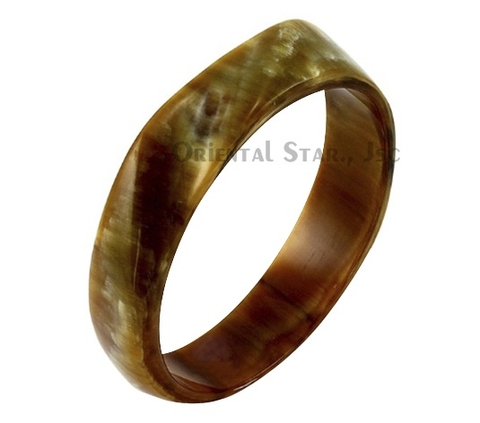 Natural horn bangle bracelet