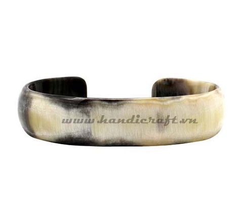 Black horn cuff bracelet