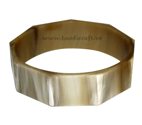Multi angles horn bangle bracelet