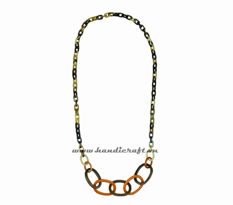 Long Buffalo horn necklace