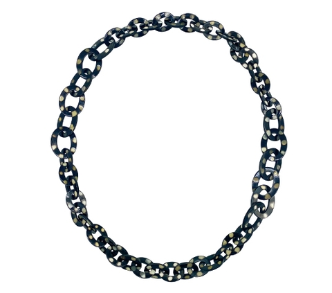 Horn necklace turtle finished