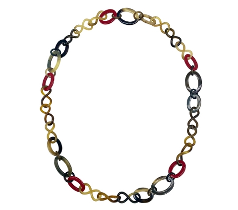 Oval horn with lacquer
