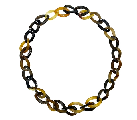 Waterdrop horn necklace