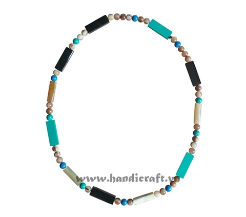 Horn & lacquer necklace