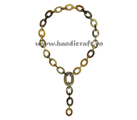 Natural horn necklace