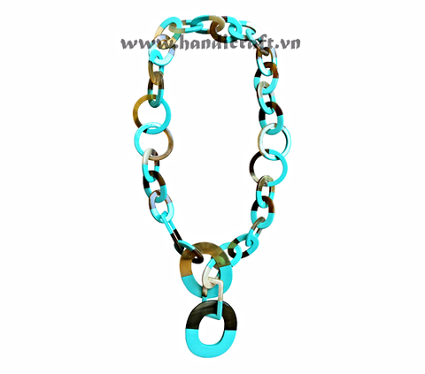 Horn & lacquer necklace