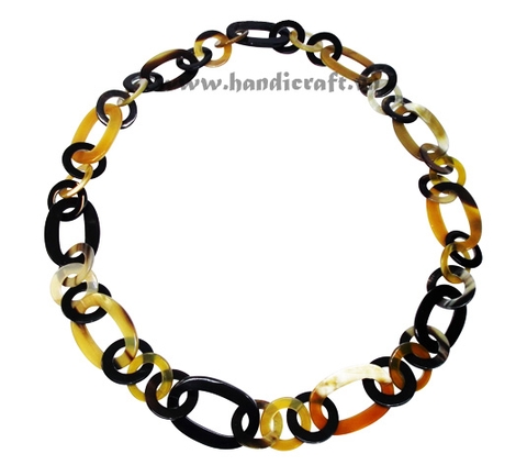 Natural horn necklace