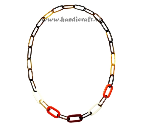 Horn & lacquer necklace