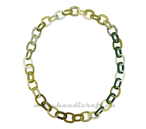 Horn & lacquer necklace