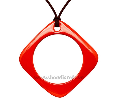 Horn & lacquer pendant