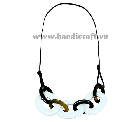 Horn & lacquer pendant