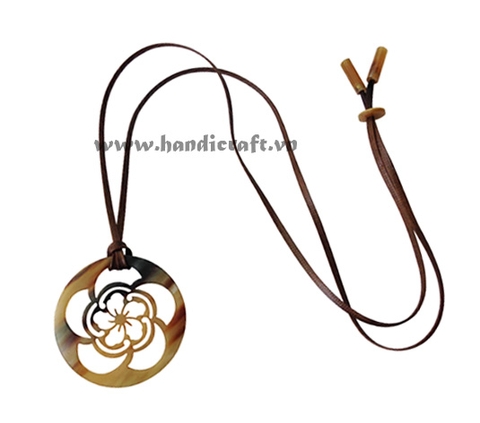 Natural horn pendant
