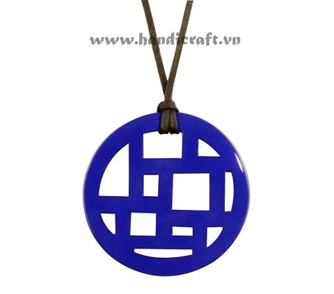 Horn & lacquer pendant