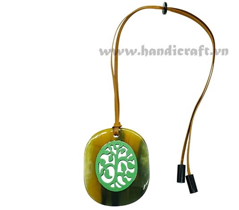 Horn & Lacquer Pendant