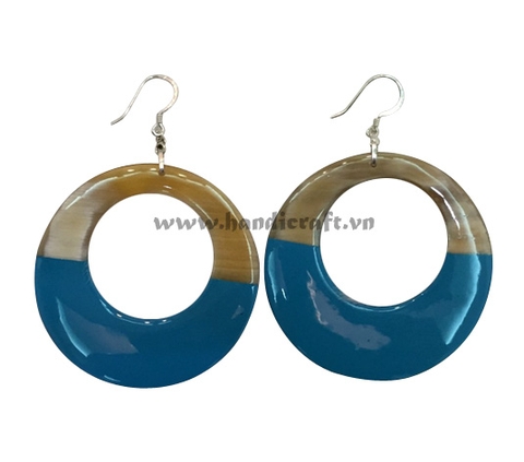 Horn & lacquer earrings