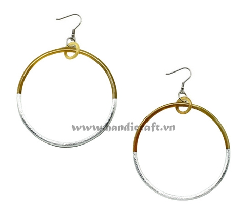 Horn & lacquer earrings