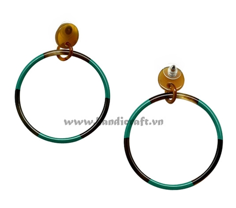 Horn & lacquer earrings