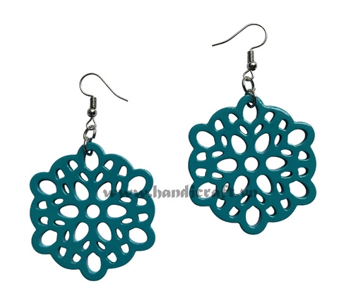 Horn & lacquer earrings