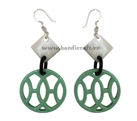 Horn & lacquer earrings