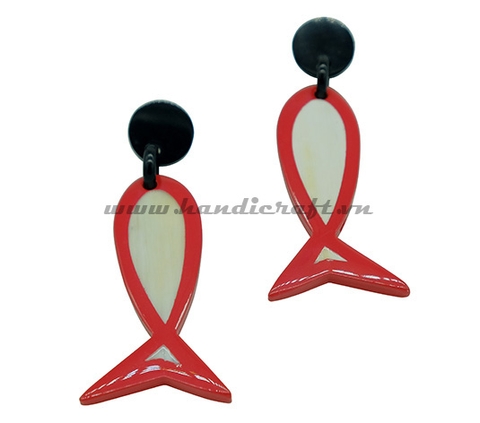 Horn & Lacquer earrings