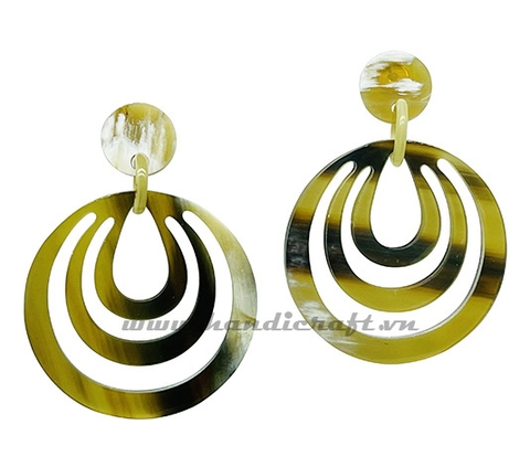 Horn & lacquer earrings