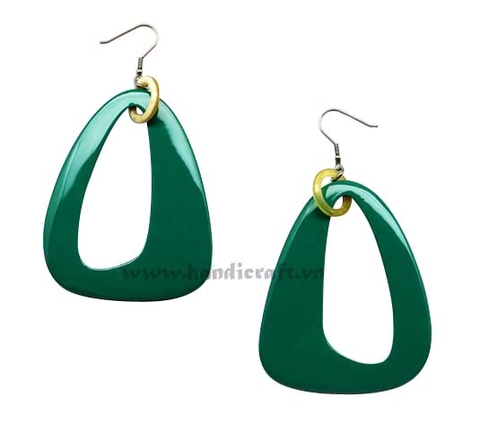 Horn & lacquer earrings