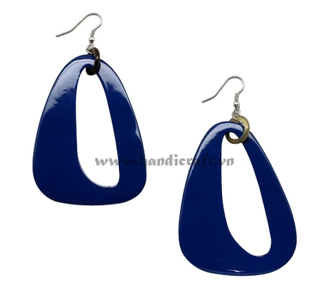 Horn & lacquer earrings