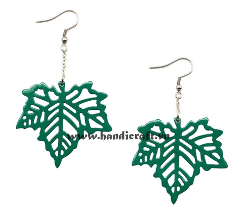 Horn & lacquer earrings