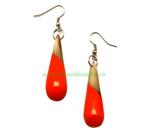 Horn & lacquer earrings