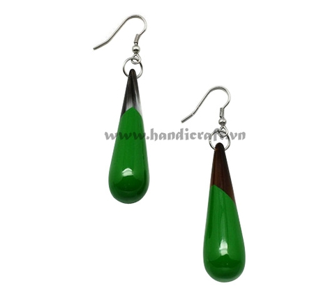 Horn & lacquer earrings