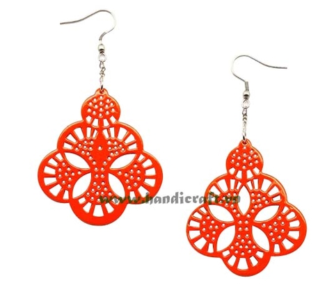 Horn & lacquer earrings