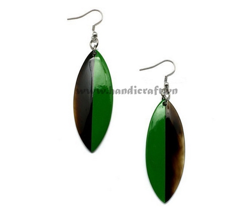 Horn & lacquer earrings