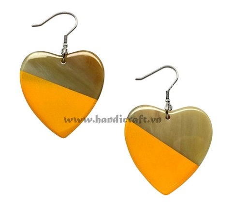 Horn & lacquer earrings