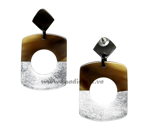 Horn & lacquer earrings