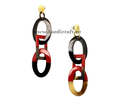 Horn & Lacquer earrings