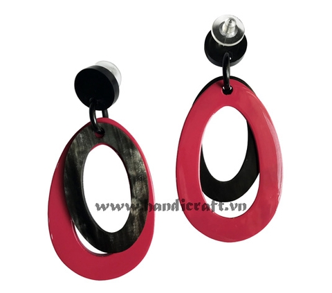 Horn & Lacquer earrings