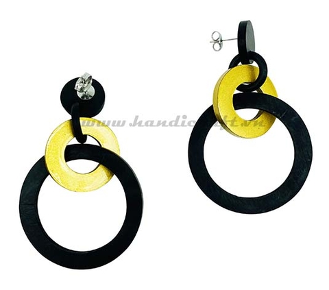 Horn & Lacquer Earrings