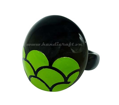 Horn & lacquer ring