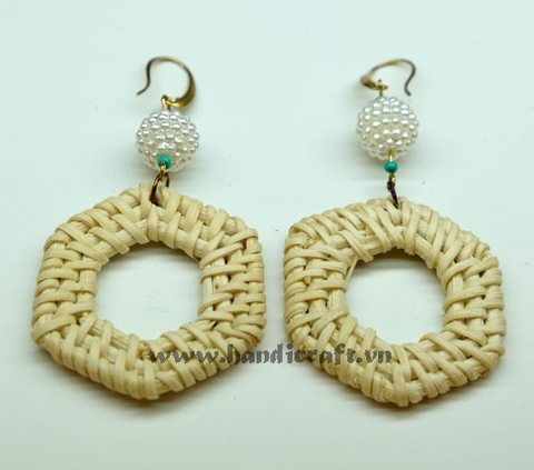 Rattan Earrings