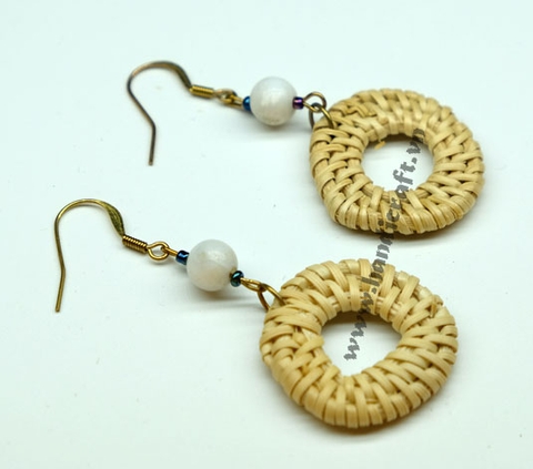 Natural Rattan Earrings