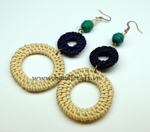 Natural Rattan Earrings