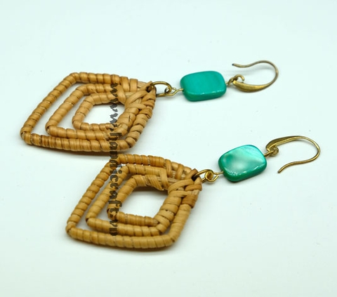 Natural Rattan Earrings