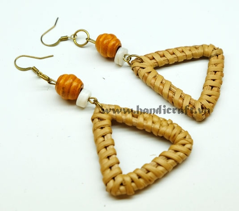 Natural Rattan Earrings