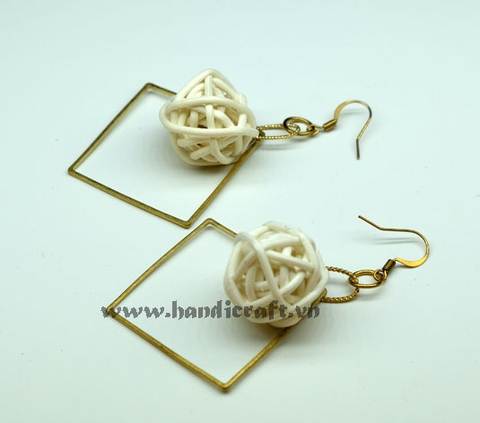 Rattan Earrings