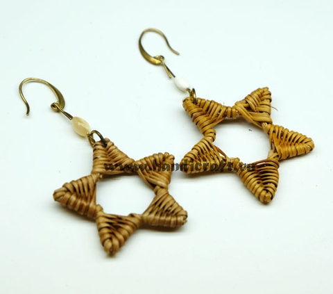 Rattan Earrings