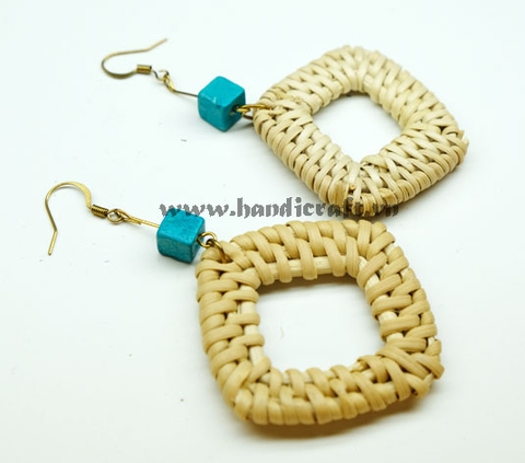 Rattan Earrings